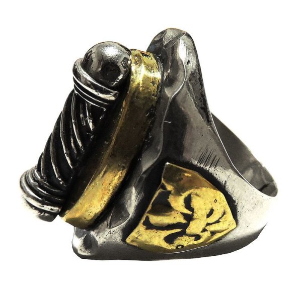 画像2: REPOP MFG バーバーリング#2 SLV925&BRASS (BARBAR RING#2)