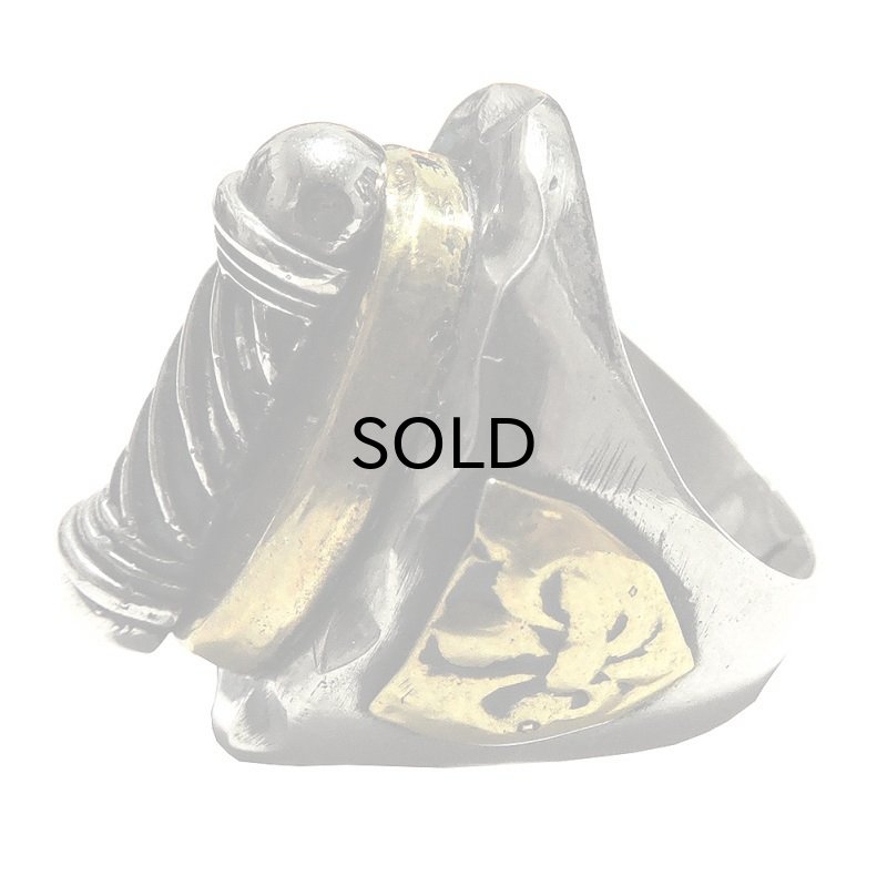 画像2: REPOP MFG バーバーリング#2 SLV925&BRASS (BARBAR RING#2) (2)