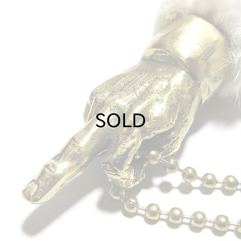 画像3: REPOP MFG ラビットフットキーチェーン・ファックヘッド SLV925&BRASS (3)