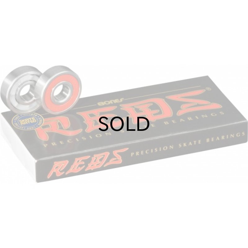 画像1: BONES BEARINGS (ボーンズ・ベアリングス) レッズ・スケートボード・ベアリング・８パック） (1)