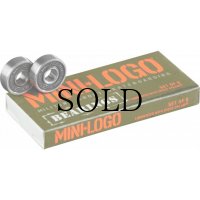 MINI LOGO SKATEBOARD BEARINGS (ミニロゴ・ベアリングス)  SERIES 3 8MM SINGLE 8PK（シリーズ3 8mm シングル）