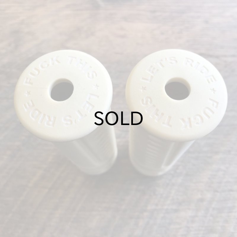 画像2: DicE MAGAZINE(ダイスマガジン）FTLR OG HANDLEBAR GRIPS - BONE WHITE(FTLRオリジナル・ハンドルバーグリップ・ボーンホワイト) (2)