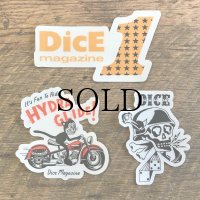 DicE MAGAZINE(ダイスマガジン）New DicE sticker pack（ニュー・ダイス・ステッカーパック)