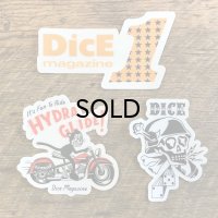 DicE MAGAZINE(ダイスマガジン）New DicE sticker pack（ニュー・ダイス・ステッカーパック)