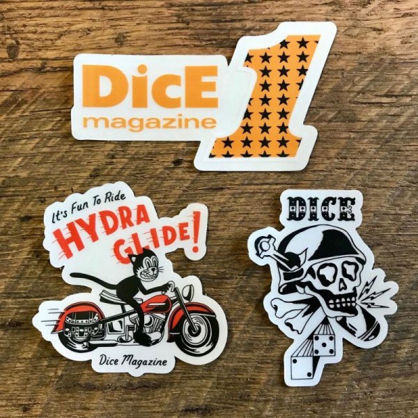 画像1: DicE MAGAZINE(ダイスマガジン）New DicE sticker pack（ニュー・ダイス・ステッカーパック)