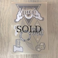 DicE MAGAZINE(ダイスマガジン）Gold Foil DicE Sticker Sheet(ゴールドホイル・ダイス・ステッカーセット)