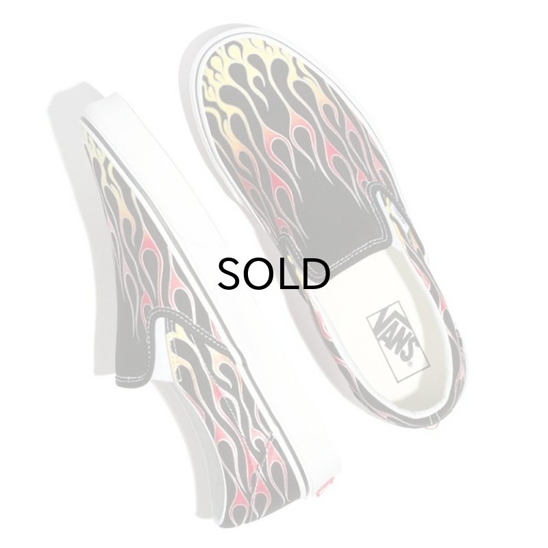 画像2: VANS（バンズ） CLASSIC SLIP-ON（クラッシック・スリップオン）MASH UP BLACK FLAMES (2)