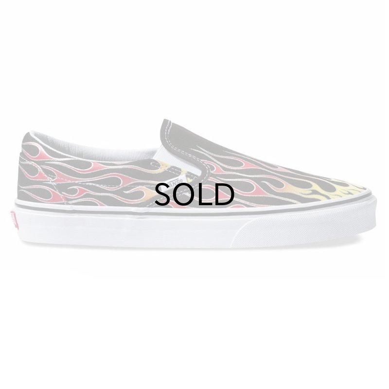 画像1: VANS（バンズ） CLASSIC SLIP-ON（クラッシック・スリップオン）MASH UP BLACK FLAMES (1)