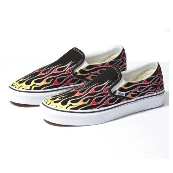 画像3: VANS（バンズ） CLASSIC SLIP-ON（クラッシック・スリップオン）MASH UP BLACK FLAMES