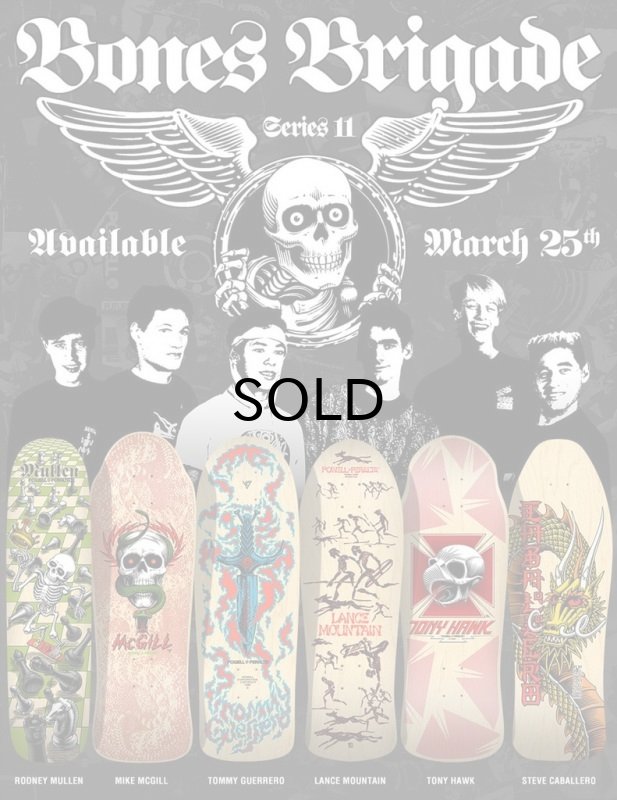 画像3: Powell Peralta（パウエル・ペラスタ）スケボーデッキ・BONES BRIGADE? STEVE CABALLERO 11TH SERIES REISSUE DECK NATURAL【SZ 10.47×30.94】 (3)