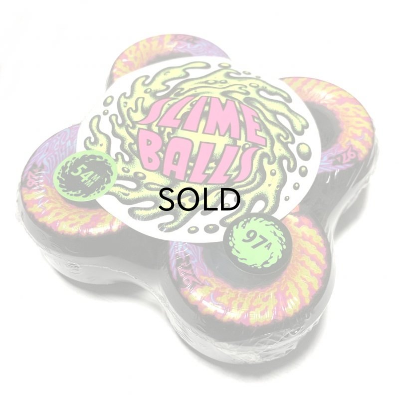 画像1: Santa Cruz WHEEL (サンタクルーズ ・ウィール) SLYME BALLS 54MM 97A BLACK(スライムボール・ブラック） (1)