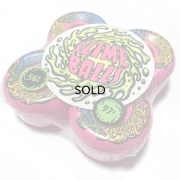 画像1: Santa Cruz WHEEL (サンタクルーズ ・ウィール) SLYME BALLS 56MM 97A NEON PINK(スライムボール・ネオンピンク）