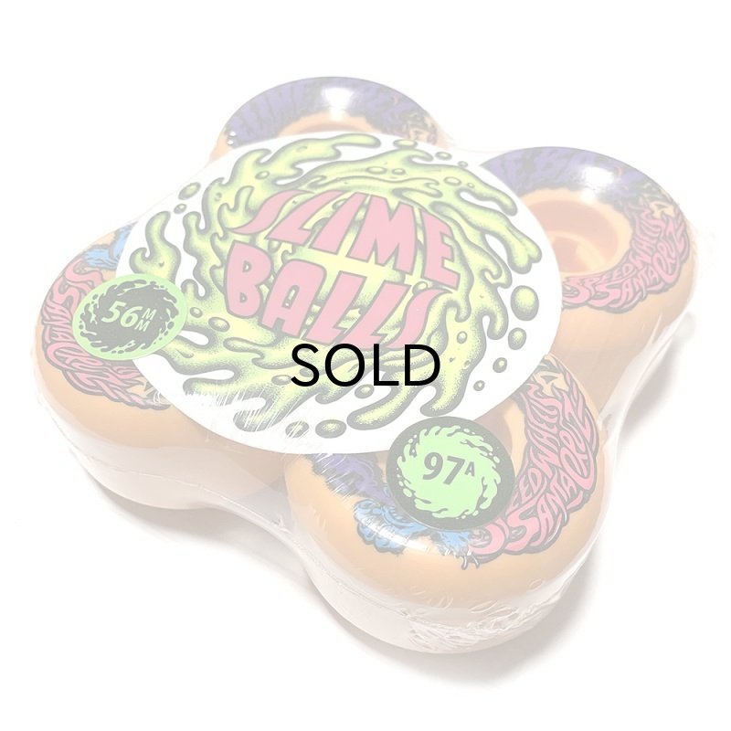 画像1: Santa Cruz WHEEL (サンタクルーズ ・ウィール) SLYME BALLS 56MM 97A ORANGE(スライムボール・オレンジ） (1)