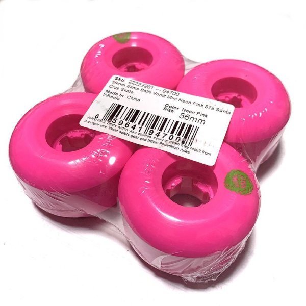 画像2: Santa Cruz WHEEL (サンタクルーズ ・ウィール) SLYME BALLS 56MM 97A NEON PINK(スライムボール・ネオンピンク）