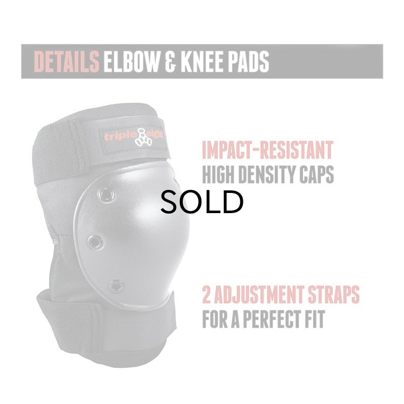 画像3: Triple Eight (トリプルエイト）　Saver Series Pad Set（スケボープロテクター3点セット） (3)