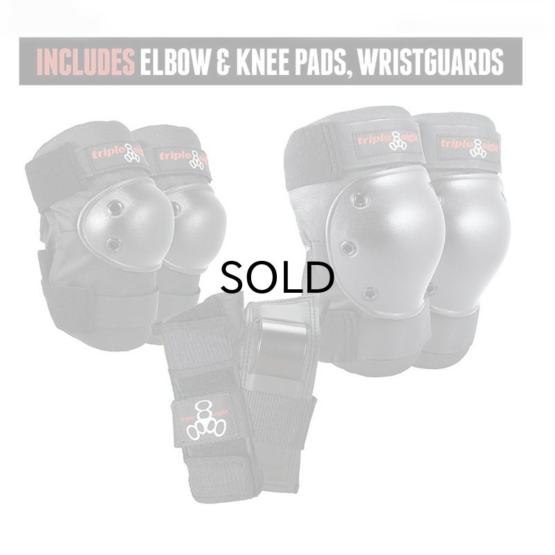 画像2: Triple Eight (トリプルエイト）　Saver Series Pad Set（スケボープロテクター3点セット） (2)