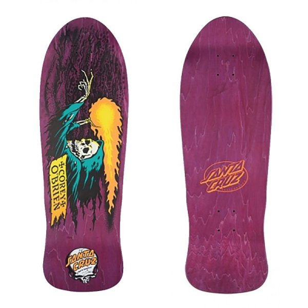 画像1: SANTA CRUZ(サンタクルーズ) スケボーデッキ・OBRIEN REAPER PURPLE STAIN REISSUE DECK　9.85 x 30