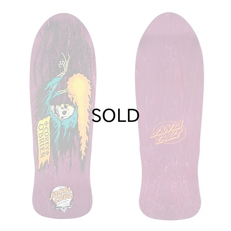 画像1: SANTA CRUZ(サンタクルーズ) スケボーデッキ・OBRIEN REAPER PURPLE STAIN REISSUE DECK　9.85 x 30 (1)