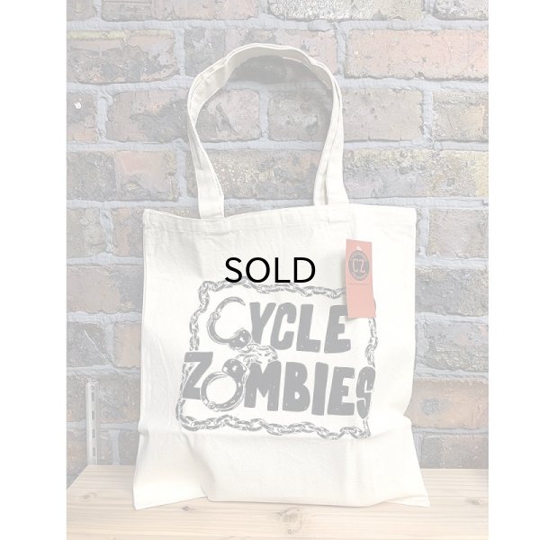 画像1: 【20%OFF】CYCLE ZOMBIES(サイクルゾンビーズ） CUFFS TOTO BAG（カフス・トートバッグ）