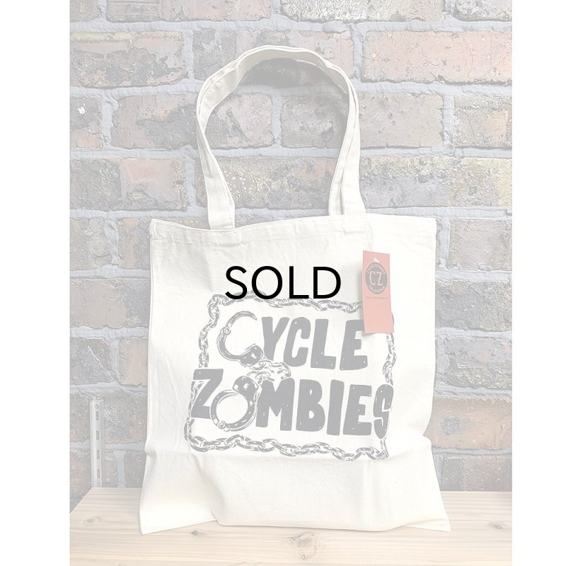 画像1: 【20%OFF】CYCLE ZOMBIES(サイクルゾンビーズ） CUFFS TOTO BAG（カフス・トートバッグ） (1)