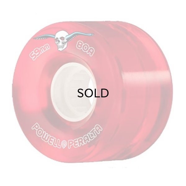 画像1: POWELL PERALTE (パウエルペラルタ) クリア・クルーザー 80A/59MM(RED)