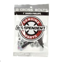 INDEPENDENT TRUCK（インディペンデント ・トラック）クロスボルツ 1" （25.4mm)シルバー