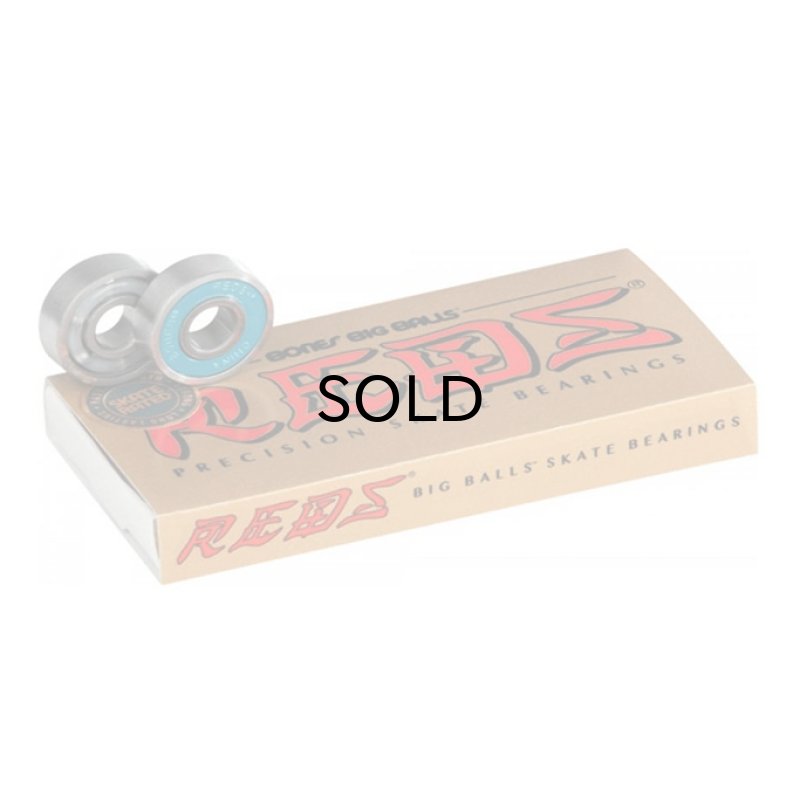 画像1: BONES BEARINGS (ボーンズ・ベアリングス)  ビッグボール・レッズ・スケートボード・ベアリング・８パック） (1)
