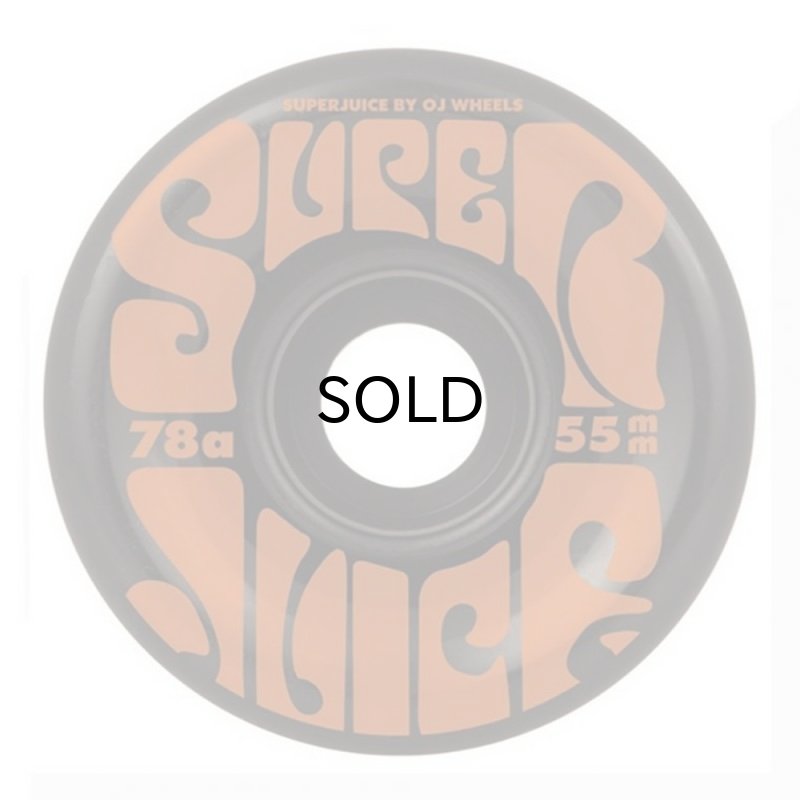 画像1: OJ wheels (OJウィール) ミニ・スーパージューシー 78A/55MM(BK/OR) (1)