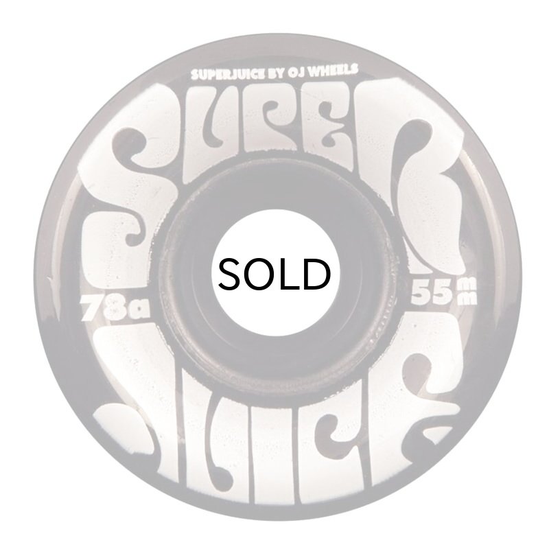 画像1: OJ wheels (OJウィール) ミニ・スーパージューシー 78A/55MM(TRANS BLACK/OR) (1)