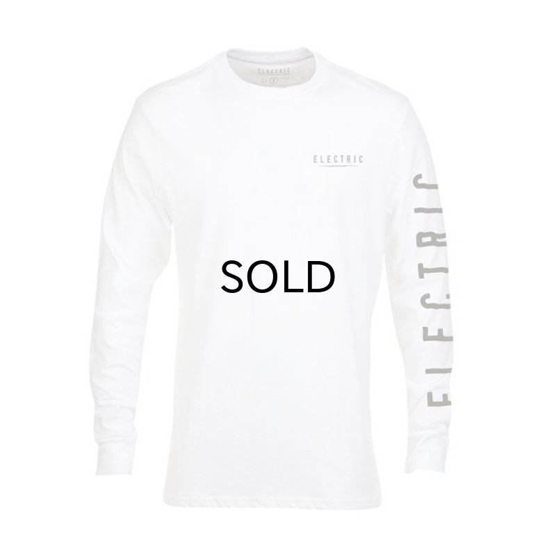 画像1: ELECTRIC(エレクトリック）UNDER VOLT L/S TEE WHITE(アンダーボルト・ロングスリーブTシャツ・ホワイト） (1)