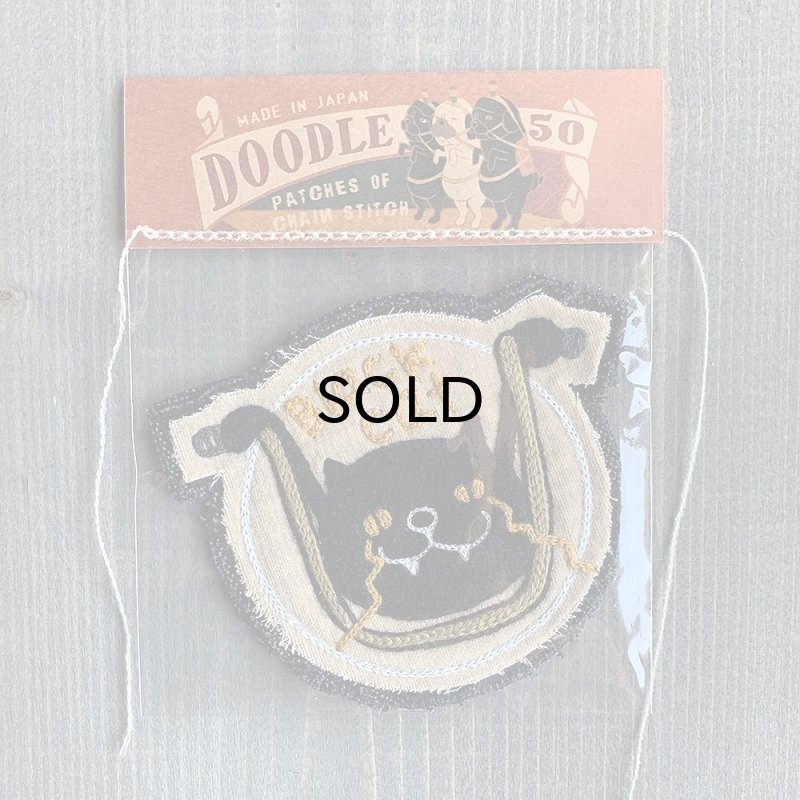 画像1: doodle50 （ドゥードゥル50）Patches Black Cat (1)