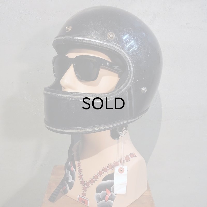 画像1: Vintage Helmet（ビンテージヘルメット）GRANT RG-9 BLACK FLAKE 60cm【内装リペア済み】 (1)