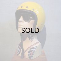 Vintage Helmet（ビンテージヘルメット）BELL MAGUNUM3 1975年SNELL DOT YELLOW 62cm【内装リペア済み】