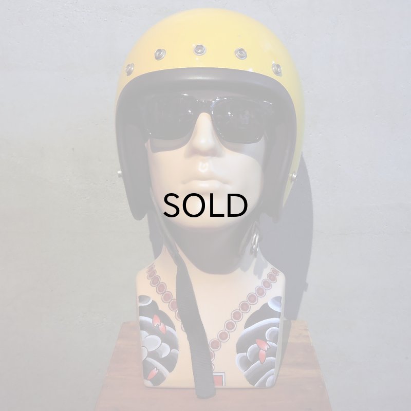 画像7: Vintage Helmet（ビンテージヘルメット）BELL MAGUNUM3 1975年SNELL DOT YELLOW 62cm【内装リペア済み】 (7)