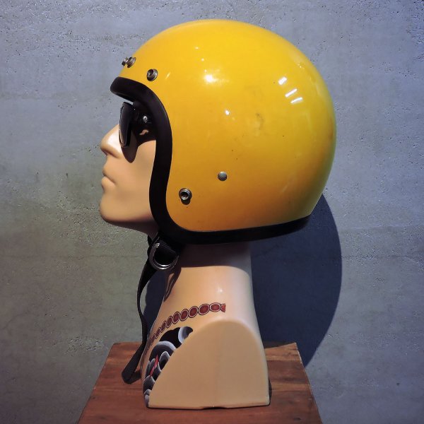 画像2: Vintage Helmet（ビンテージヘルメット）BELL MAGUNUM3 1975年SNELL DOT YELLOW 62cm【内装リペア済み】