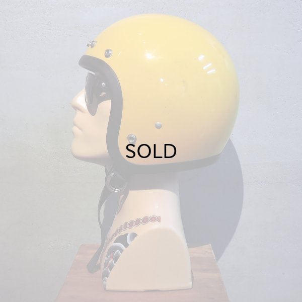 画像2: Vintage Helmet（ビンテージヘルメット）BELL MAGUNUM3 1975年SNELL DOT YELLOW 62cm【内装リペア済み】