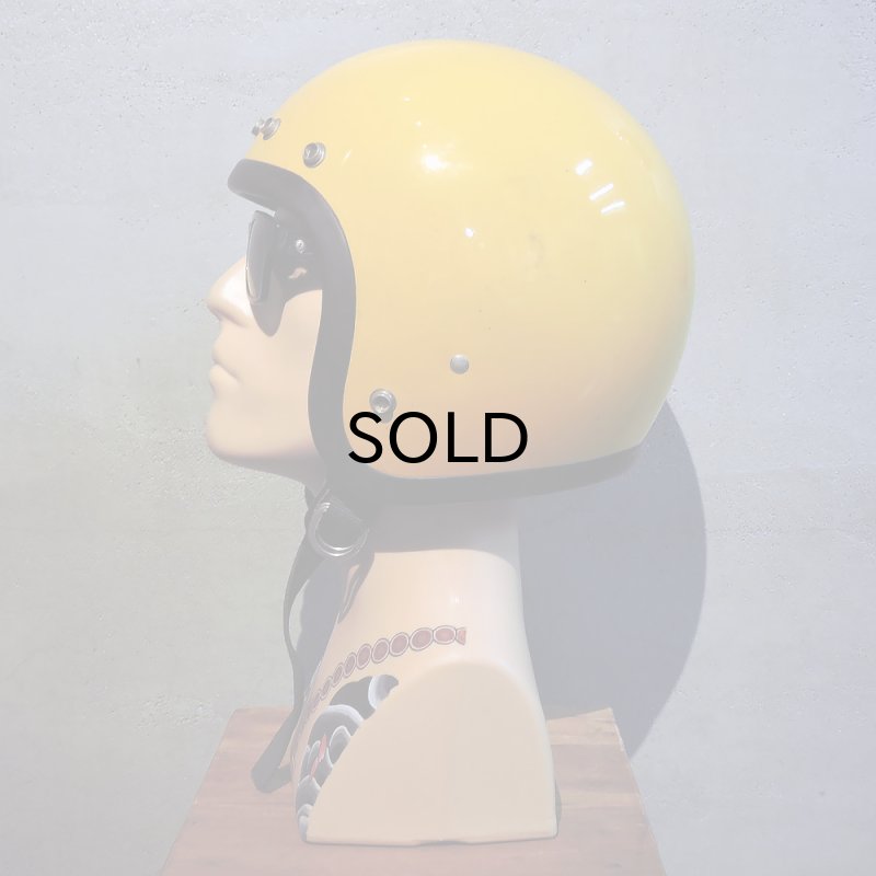 画像2: Vintage Helmet（ビンテージヘルメット）BELL MAGUNUM3 1975年SNELL DOT YELLOW 62cm【内装リペア済み】 (2)