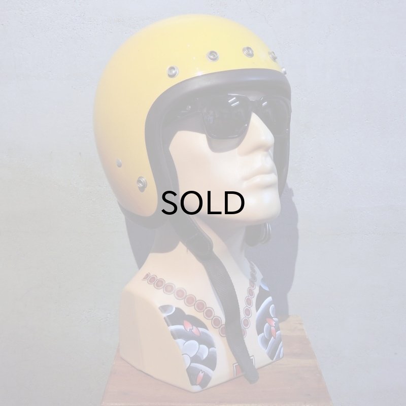 画像6: Vintage Helmet（ビンテージヘルメット）BELL MAGUNUM3 1975年SNELL DOT YELLOW 62cm【内装リペア済み】 (6)
