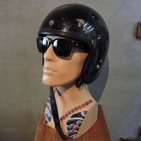 Vintage Helmet（ビンテージヘルメット）DAIEI H-50 1970年代 ダークグリーン・フレーク 58〜60cm【内装リペア済み】
