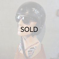 Vintage Helmet（ビンテージヘルメット）DAIEI H-50 1970年代 ダークグリーン・フレーク 58〜60cm【内装リペア済み】