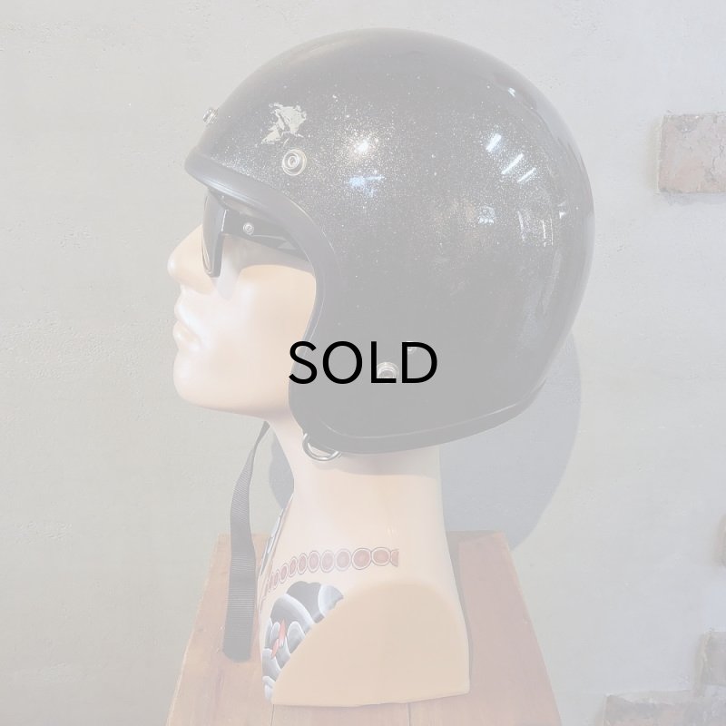 画像7: Vintage Helmet（ビンテージヘルメット）DAIEI H-50 1970年代 ダークグリーン・フレーク 58〜60cm【内装リペア済み】 (7)