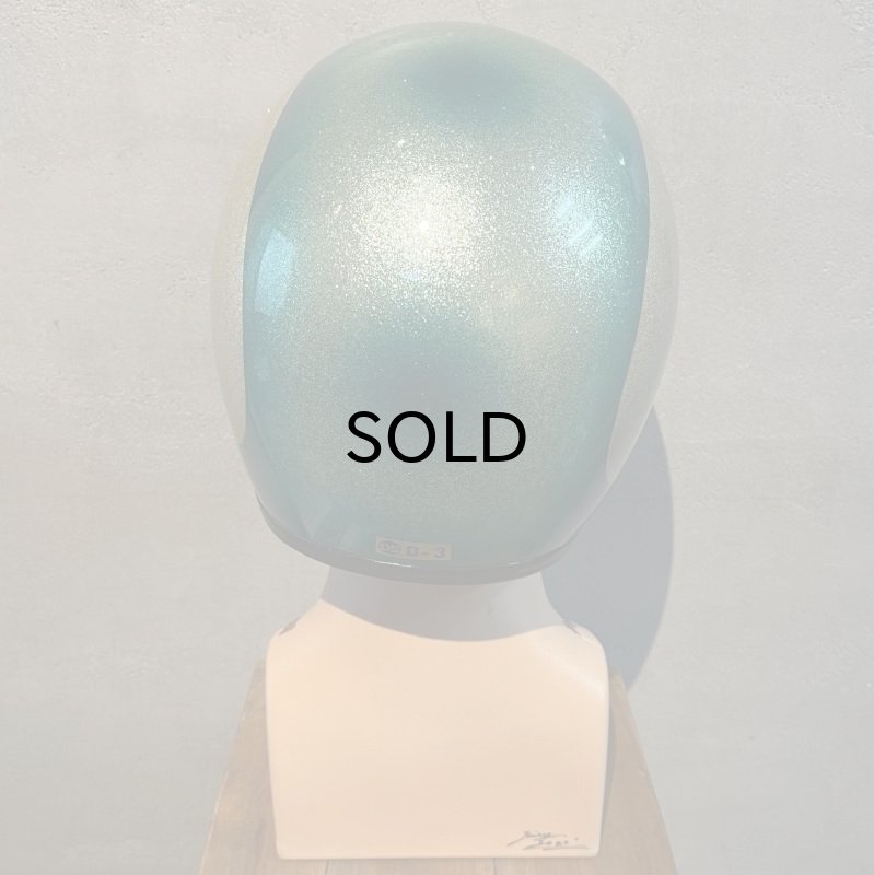 画像4: Vintage Helmet（ビンテージヘルメット）SHOEI DS D-3 1966年代 ラメ・フレーク 表記Mサイズ 対応58〜60cm【内装リペア済み】 (4)