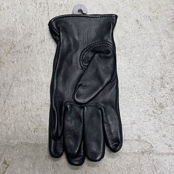画像2: CHURCHILL GLOVE（チャーチルグローブ）DEERHIDE GLOVE / BLACK(ディアハイド・グローブ/ブラック）