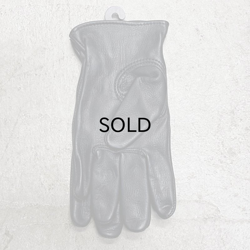 画像2: CHURCHILL GLOVE（チャーチルグローブ）DEERHIDE GLOVE / BLACK(ディアハイド・グローブ/ブラック） (2)