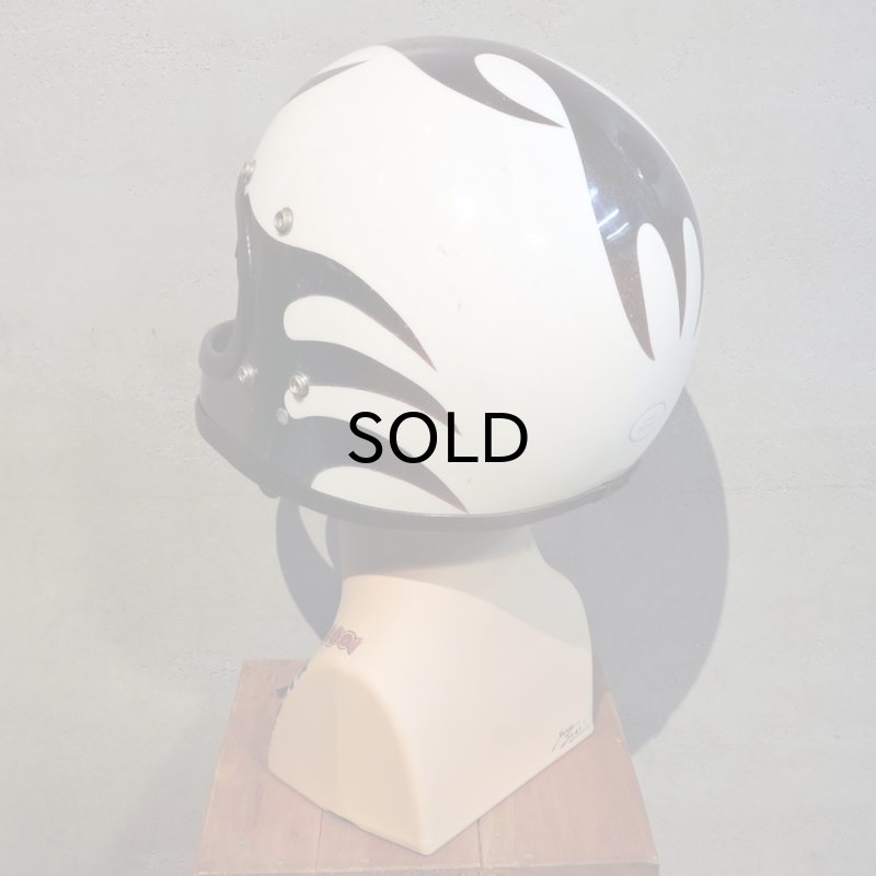 画像3: Vintage Helmet（ビンテージヘルメット）SAFETECH FLAMES 1970年代　ラメ・フレーク・マルチカラー・表記サイズ 9/73 LARGE 対応60〜62cm【内装リペア済み】 (3)