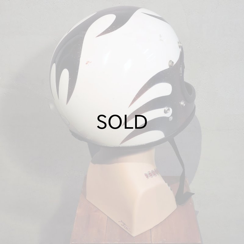画像5: Vintage Helmet（ビンテージヘルメット）SAFETECH FLAMES 1970年代　ラメ・フレーク・マルチカラー・表記サイズ 9/73 LARGE 対応60〜62cm【内装リペア済み】 (5)