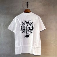 DOG TOWN(ドッグタウン）CROSS LOGO T-シャツ・ホワイト