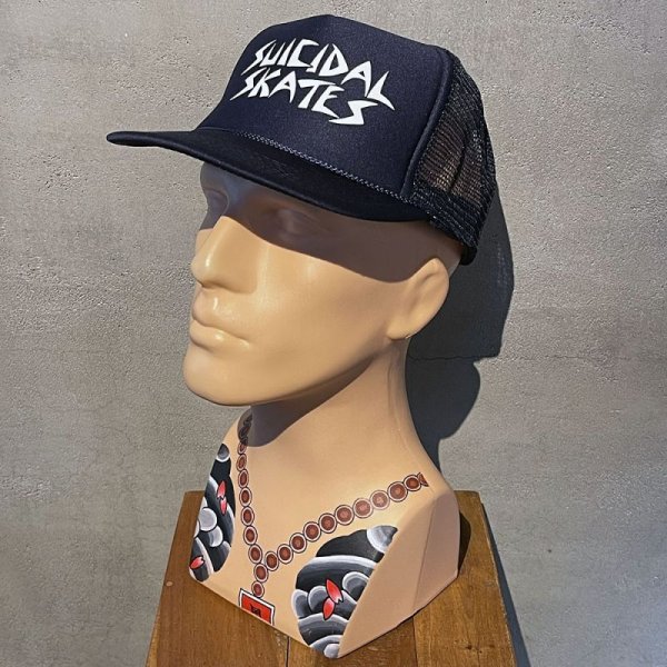 画像2: SUICIDAL SKATEBOARD(スイサイダル・スケートボード）MESH FLIP CAP/SUICIDAL/ネイビー