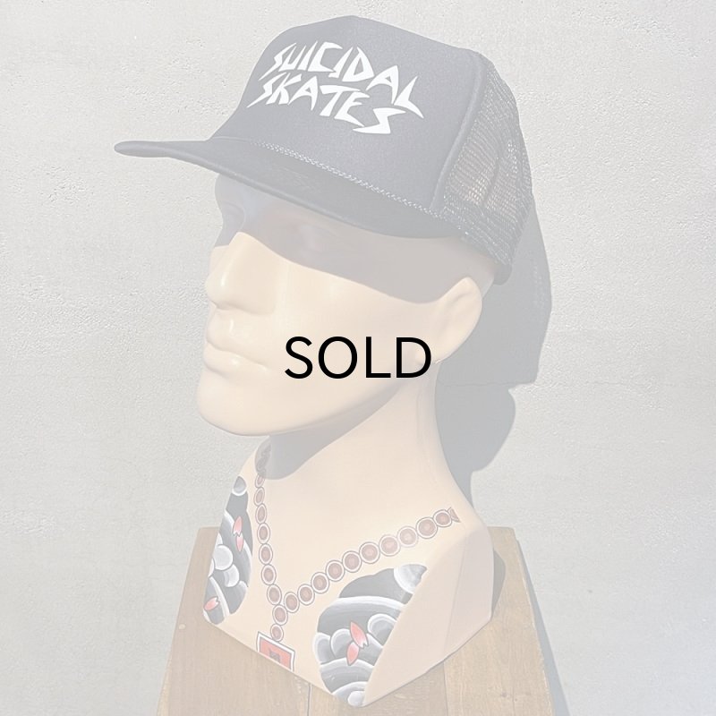 画像2: SUICIDAL SKATEBOARD(スイサイダル・スケートボード）MESH FLIP CAP/SUICIDAL/ネイビー (2)