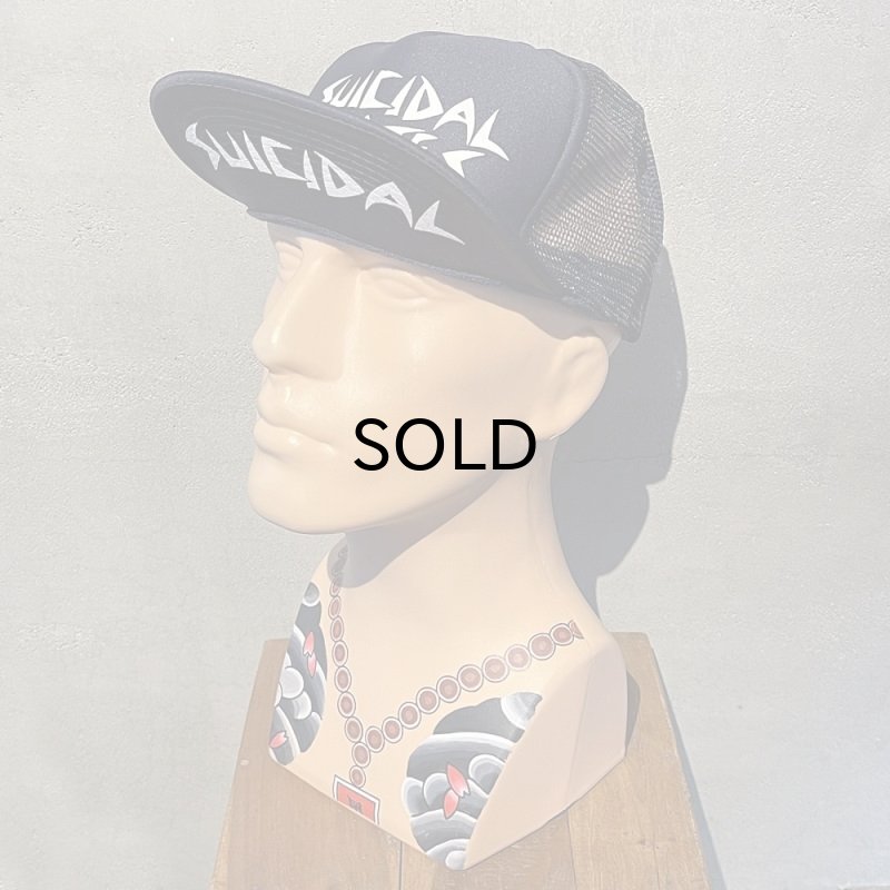 画像1: SUICIDAL SKATEBOARD(スイサイダル・スケートボード）MESH FLIP CAP/SUICIDAL/ネイビー (1)